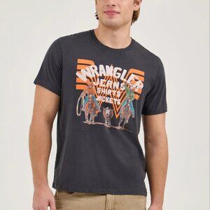 Wrangler x Whataburger Black Crewneck Graphic‎ T-Shirt